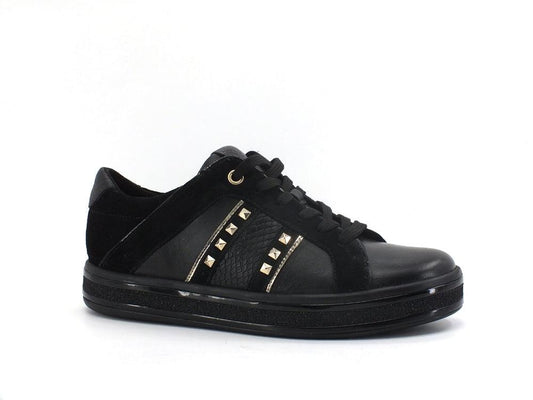GEOX Sneaker Suede Borchie Black D16FFC08522C9999 - Sandrini Calzature e Abbigliamento