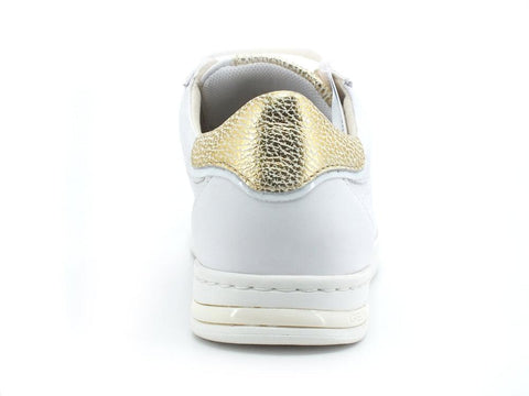 GEOX Sneaker Traforata Jaysen White Gold Bianco - Sandrini Calzature e Abbigliamento