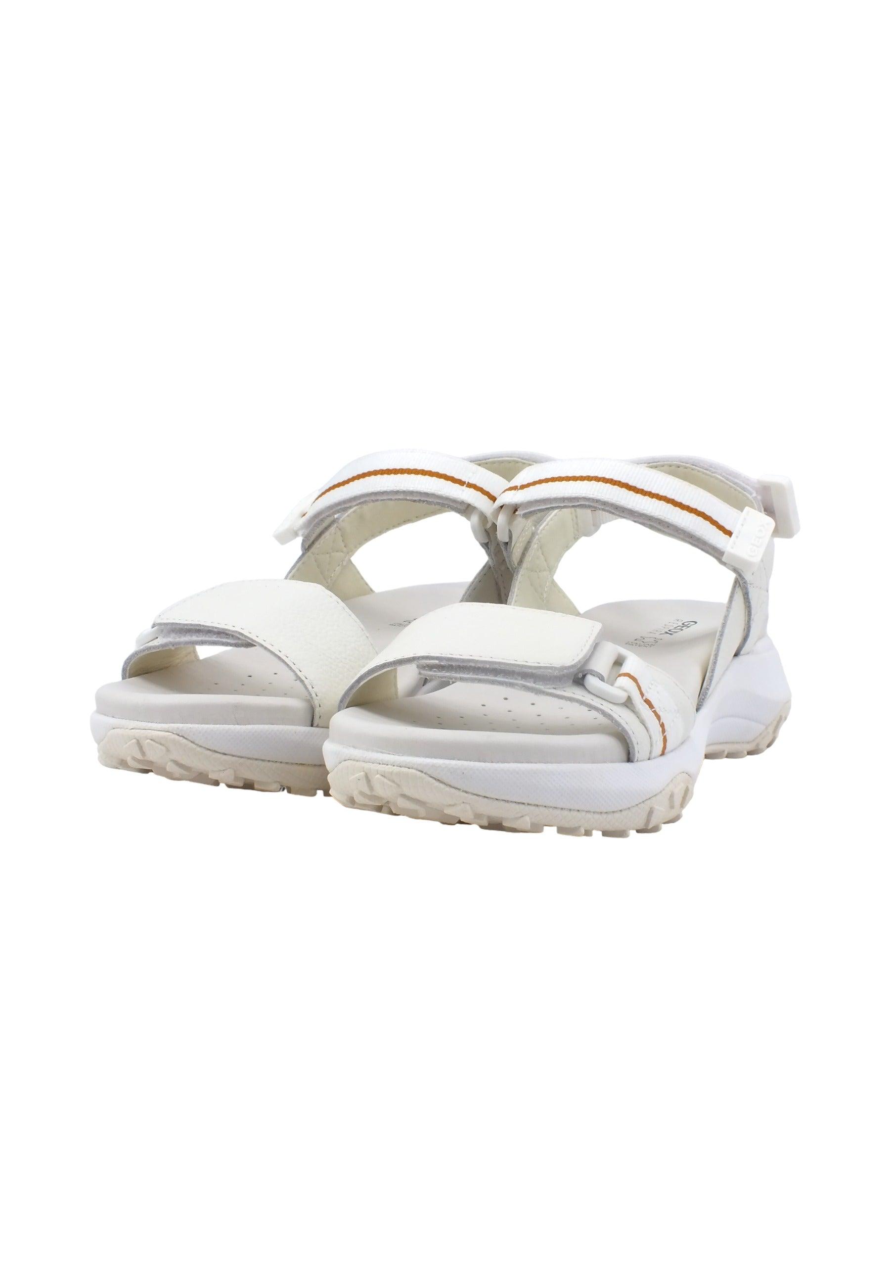GEOX Sorapis Sandalo Donna White D35TBB04611C1000 - Sandrini Calzature e Abbigliamento
