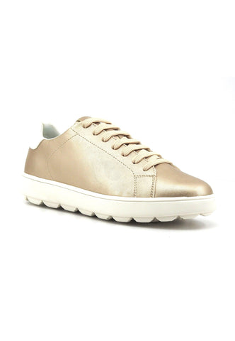 GEOX Spherica Ecub Sneaker Donna Gold Optic White D45WEA0NFBCC2L1R - Sandrini Calzature e Abbigliamento