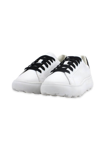 GEOX Spherica Sneaker Donna White Black D35TCB00085C0404 - Sandrini Calzature e Abbigliamento