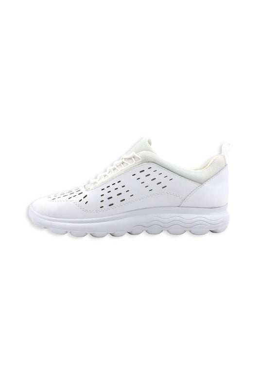 GEOX Spherica Sneaker Donna White D35NUA08514C1000 - Sandrini Calzature e Abbigliamento