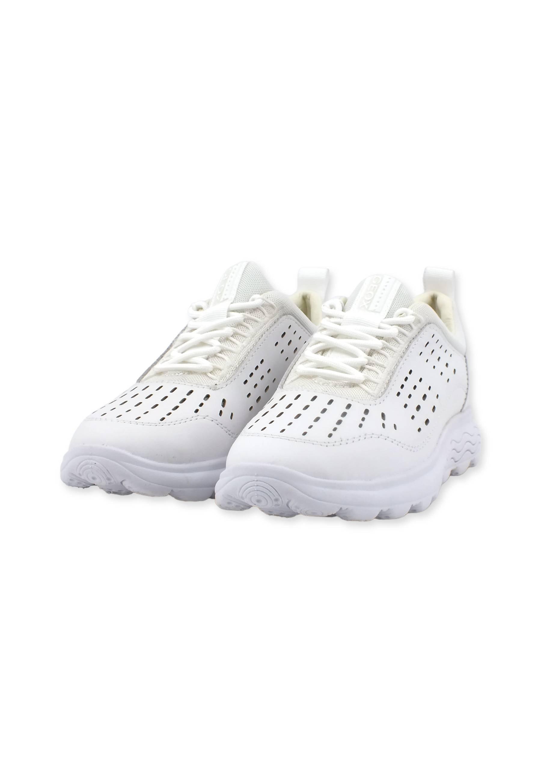 GEOX Spherica Sneaker Donna White D35NUA08514C1000 - Sandrini Calzature e Abbigliamento