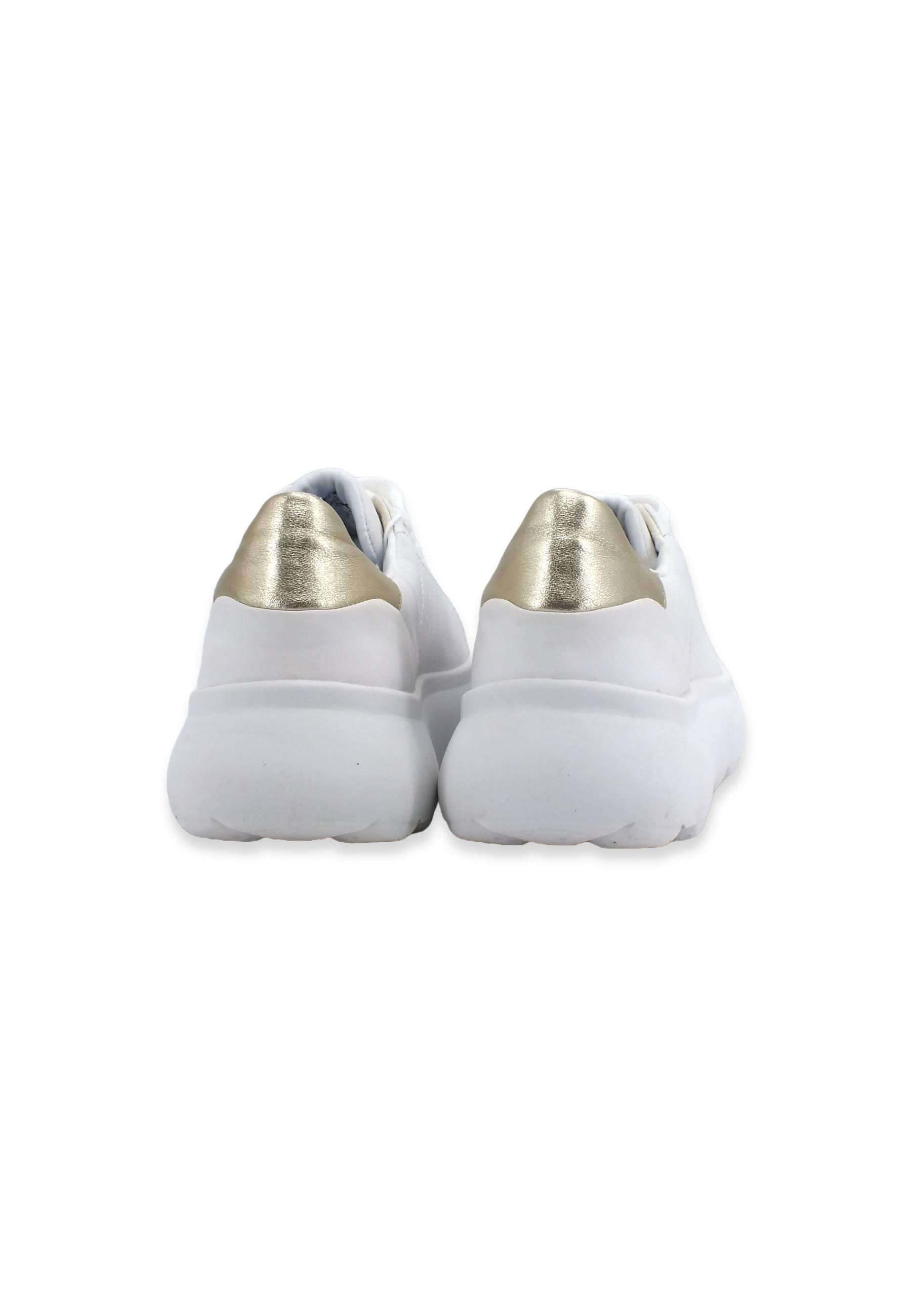 GEOX Spherica Sneaker Donna White Gold D35TCB085YZC0232 - Sandrini Calzature e Abbigliamento