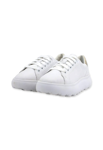 GEOX Spherica Sneaker Donna White Gold D35TCB085YZC0232 - Sandrini Calzature e Abbigliamento