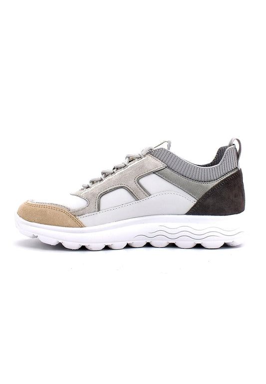 GEOX Spherica Sneaker Donna White Light Grey D26NUC08522C1236 - Sandrini Calzature e Abbigliamento