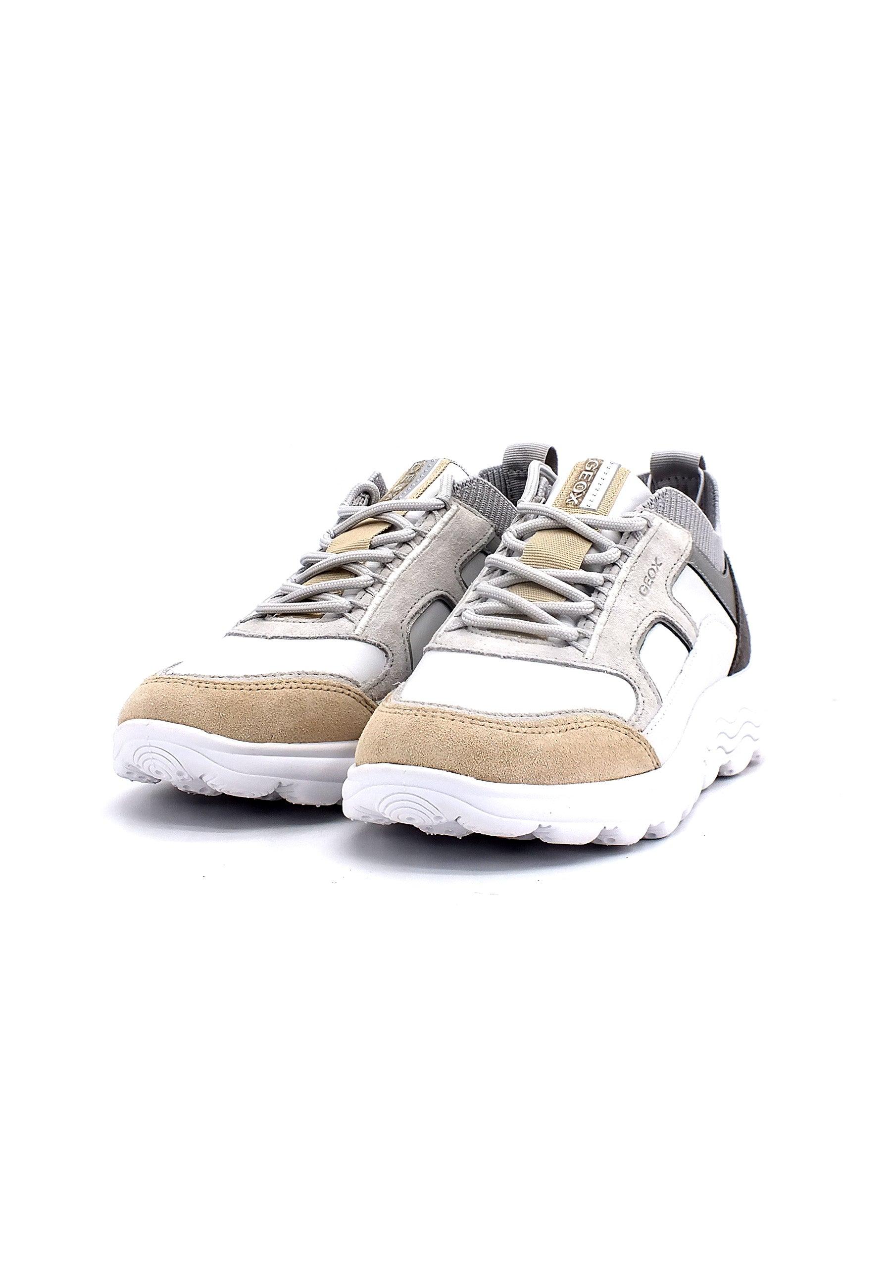 GEOX Spherica Sneaker Donna White Light Grey D26NUC08522C1236 - Sandrini Calzature e Abbigliamento