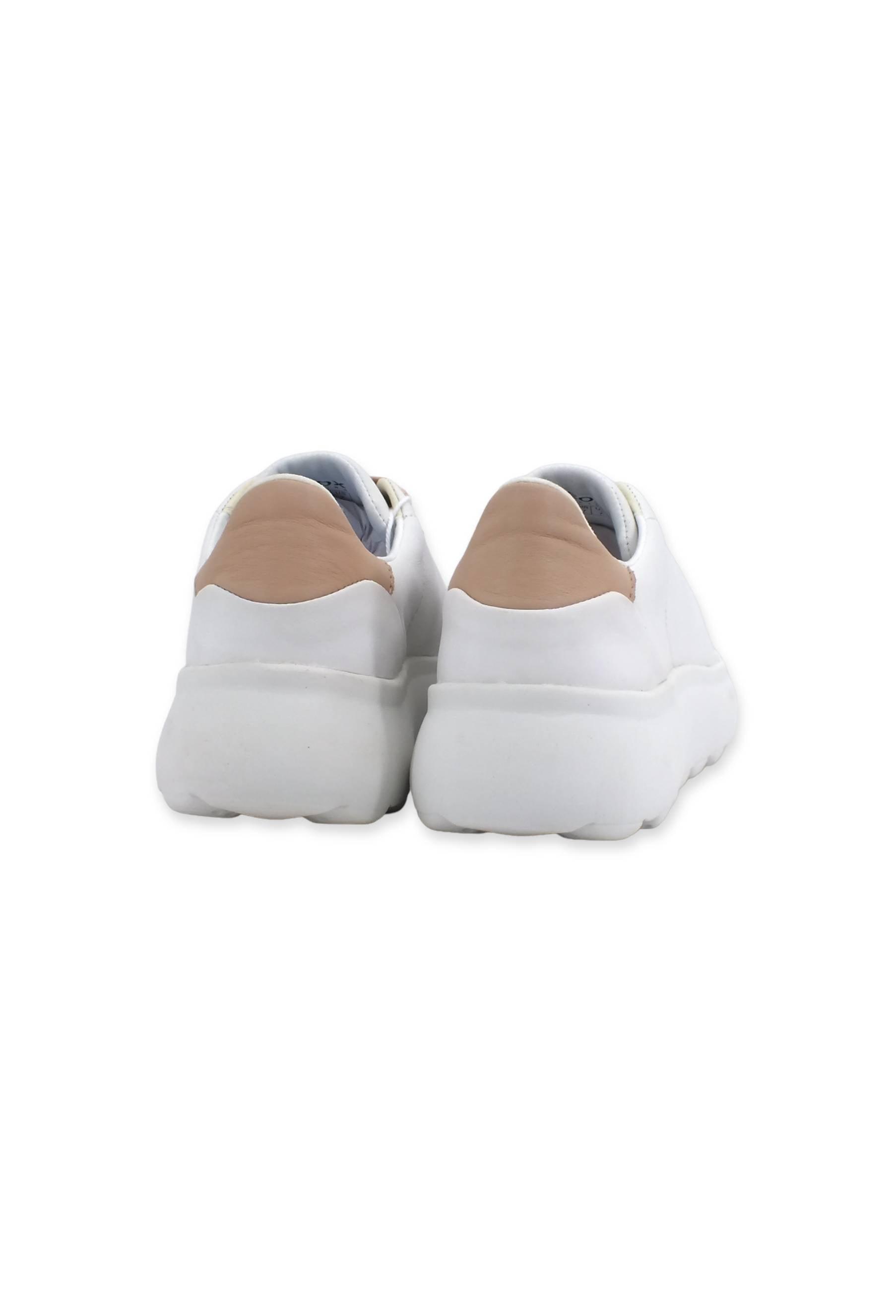 GEOX Spherica Sneaker Donna White Nude D35TCB00085C1Z8Z - Sandrini Calzature e Abbigliamento