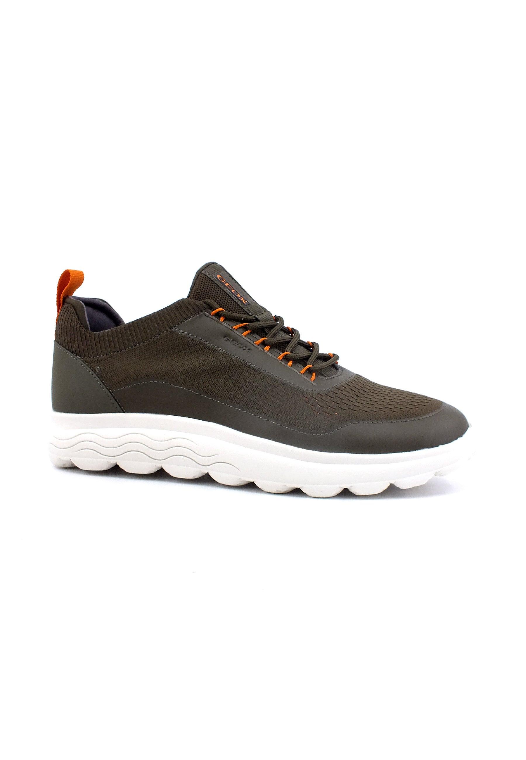 GEOX Spherica Sneaker Uomo Military U35BYA0006KC3009 - Sandrini Calzature e Abbigliamento