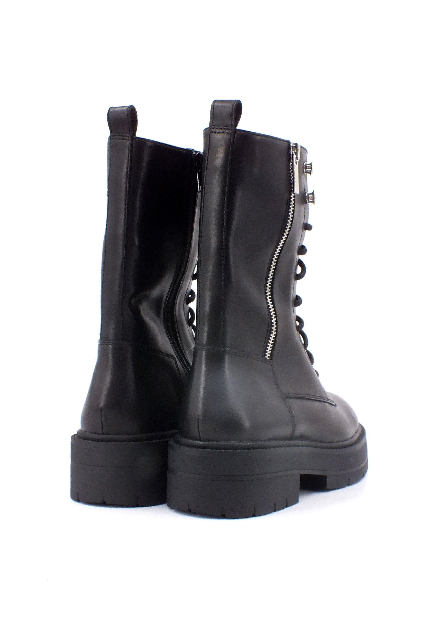 GEOX Spherica Stivaletto Anfibio Donna Black D36VDJ00043C9999 - Sandrini Calzature e Abbigliamento