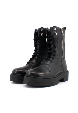 GEOX Spherica Stivaletto Anfibio Donna Black D36VDJ00043C9999 - Sandrini Calzature e Abbigliamento