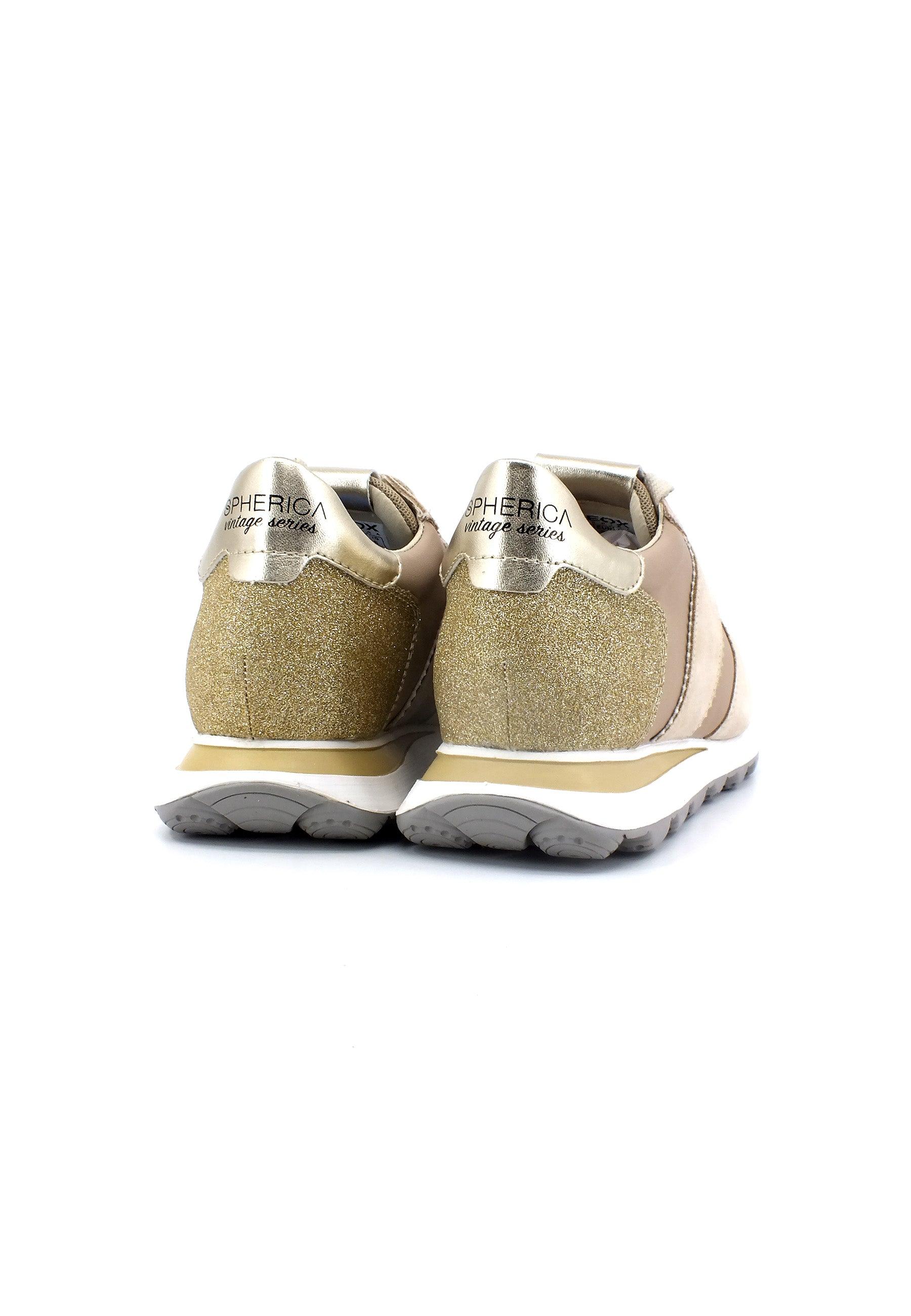 GEOX Spherica V Series Sneaker Donna Taupe Gold D26F4A022FUCH62L - Sandrini Calzature e Abbigliamento