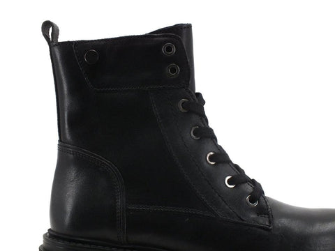 GEOX Stivaletto Anfibio Borchie Black D16HRC00043C9999 - Sandrini Calzature e Abbigliamento