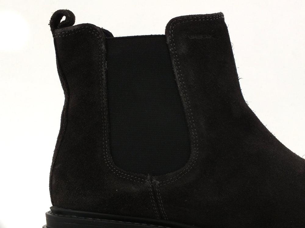 GEOX Stivaletto Polacco Elastici Suede Dark Grey D04HRB00023C9002 - Sandrini Calzature e Abbigliamento