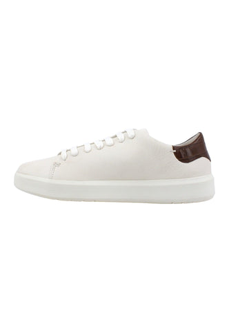 GEOX Velletri Sneaker Uomo White Brown U36EAA03C40C1224 - Sandrini Calzature e Abbigliamento