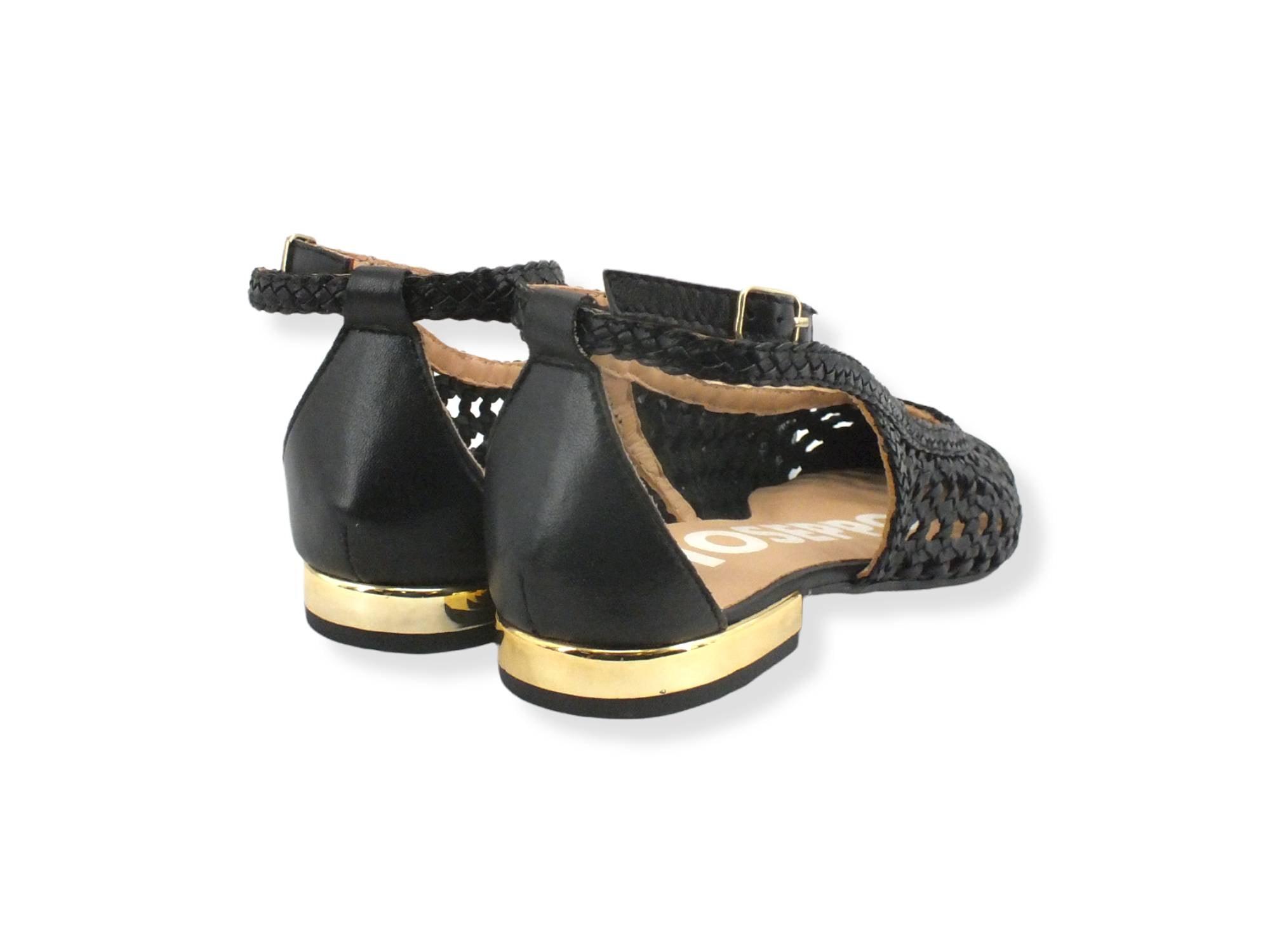 GIOSEPPO Dell Ballerina Traforata Black 62109 - Sandrini Calzature e Abbigliamento