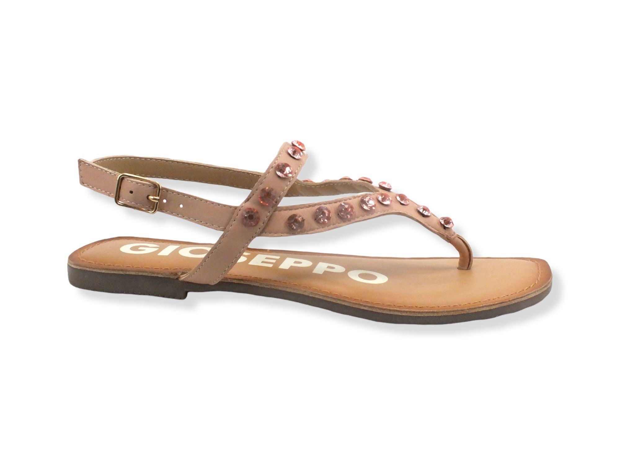 GIOSEPPO Enovee Sandalo Infradito Listini Rosa Nude 65916 - Sandrini Calzature e Abbigliamento