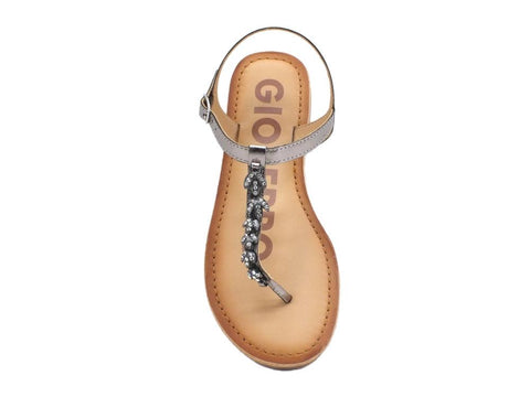 GIOSEPPO Harrells Sandalo Strass Pewter 59826 - Sandrini Calzature e Abbigliamento