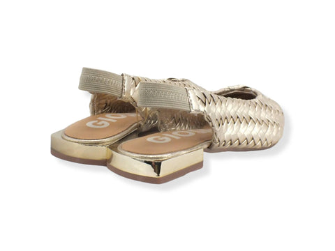 GIOSEPPO Orotina Sandalo Ballerina Tallone Aperto Gold 65925 - Sandrini Calzature e Abbigliamento