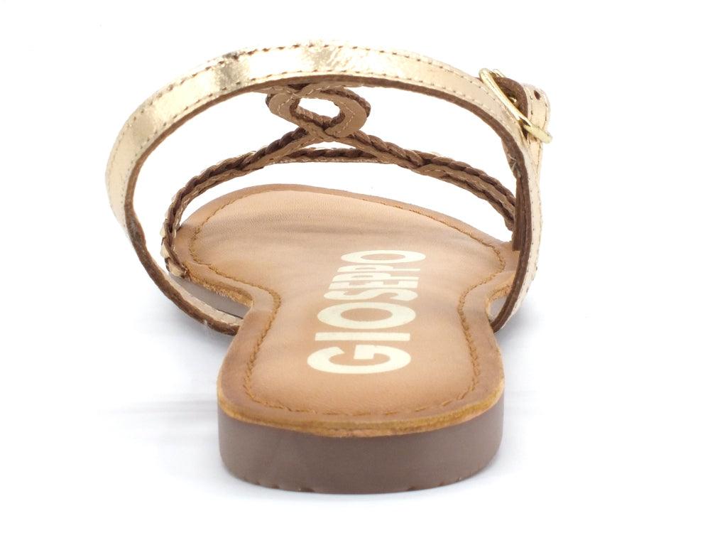 GIOSEPPO Ossian Sandalo Intreccio Gold 59811 - Sandrini Calzature e Abbigliamento