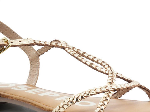 GIOSEPPO Ossian Sandalo Intreccio Gold 59811 - Sandrini Calzature e Abbigliamento