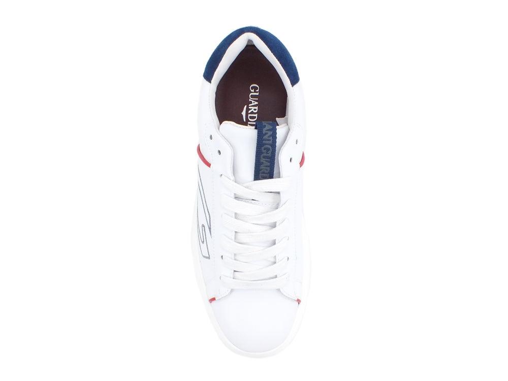 GUARDIANI King 013 Sneakers White Blue AGU101028 - Sandrini Calzature e Abbigliamento