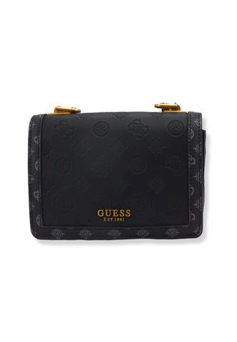 GUESS Abey Crossbody Loghi Borsa Tracolla Donna Black Logo Multi PB855821 - Sandrini Calzature e Abbigliamento