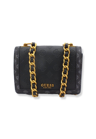 GUESS Abey Crossbody Loghi Borsa Tracolla Donna Black Logo Multi PB855821 - Sandrini Calzature e Abbigliamento