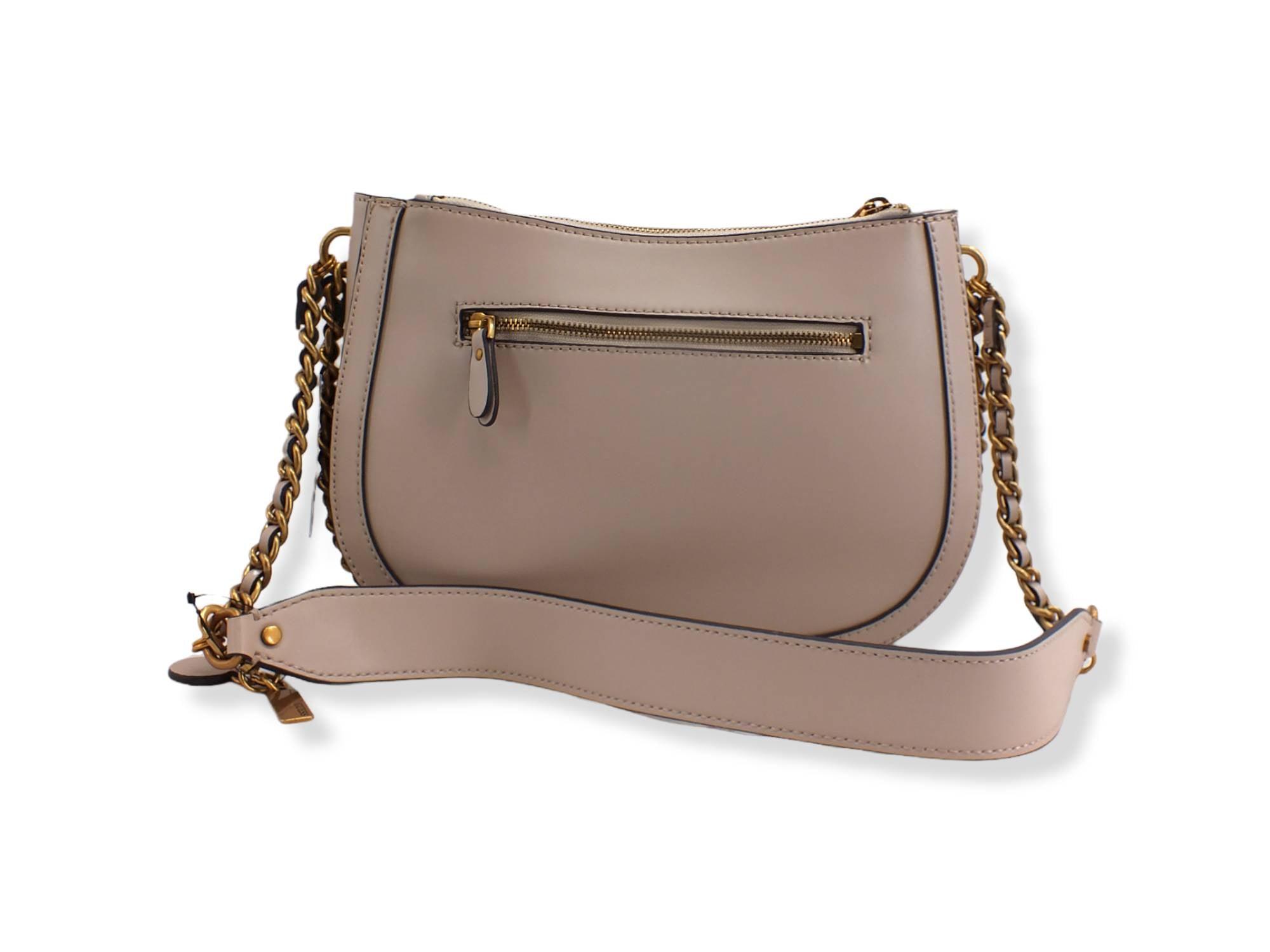 GUESS Abey Hobo Doubl Borsa Tracolla Catena Beige Light Rum VB855802 - Sandrini Calzature e Abbigliamento