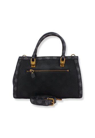 GUESS Abey Satchel Girlfriend Borsa Tracolla Donna Black Logo Multi PB855806 - Sandrini Calzature e Abbigliamento