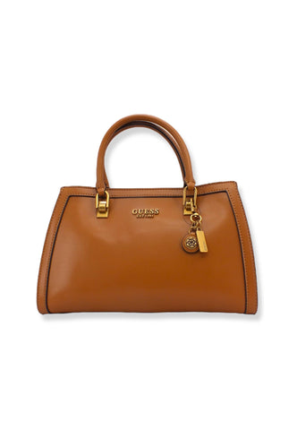 GUESS Abey Satchel Girlfriend Borsa Tracolla Donna Marrone Cognac VB855806 - Sandrini Calzature e Abbigliamento