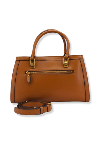 GUESS Abey Satchel Girlfriend Borsa Tracolla Donna Marrone Cognac VB855806 - Sandrini Calzature e Abbigliamento