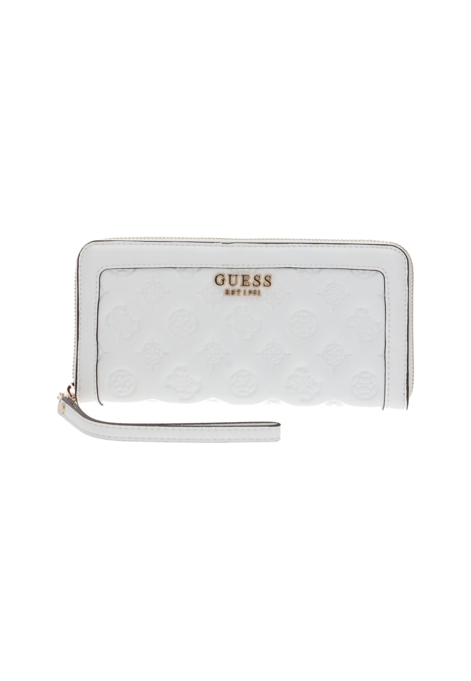 GUESS Abey SLG Portafoglio Loghi Donna White PD855846 - Sandrini Calzature e Abbigliamento