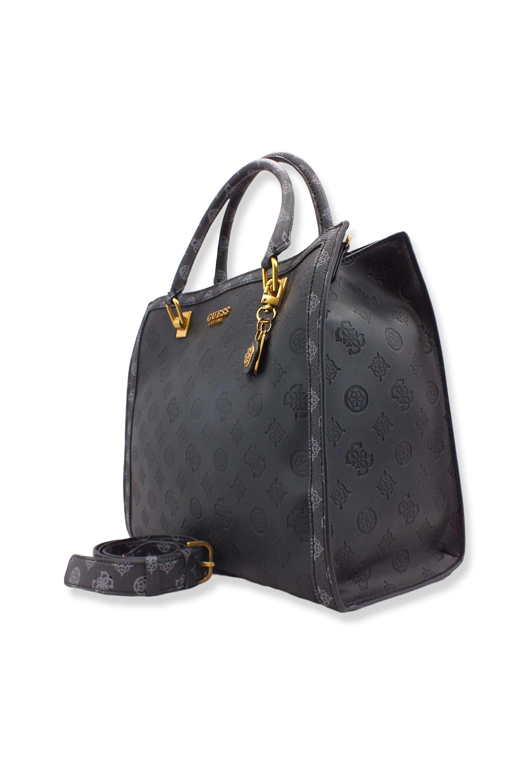 GUESS Abey Tote Borsa Tracolla Donna Black Logo Multi PB855823 - Sandrini Calzature e Abbigliamento