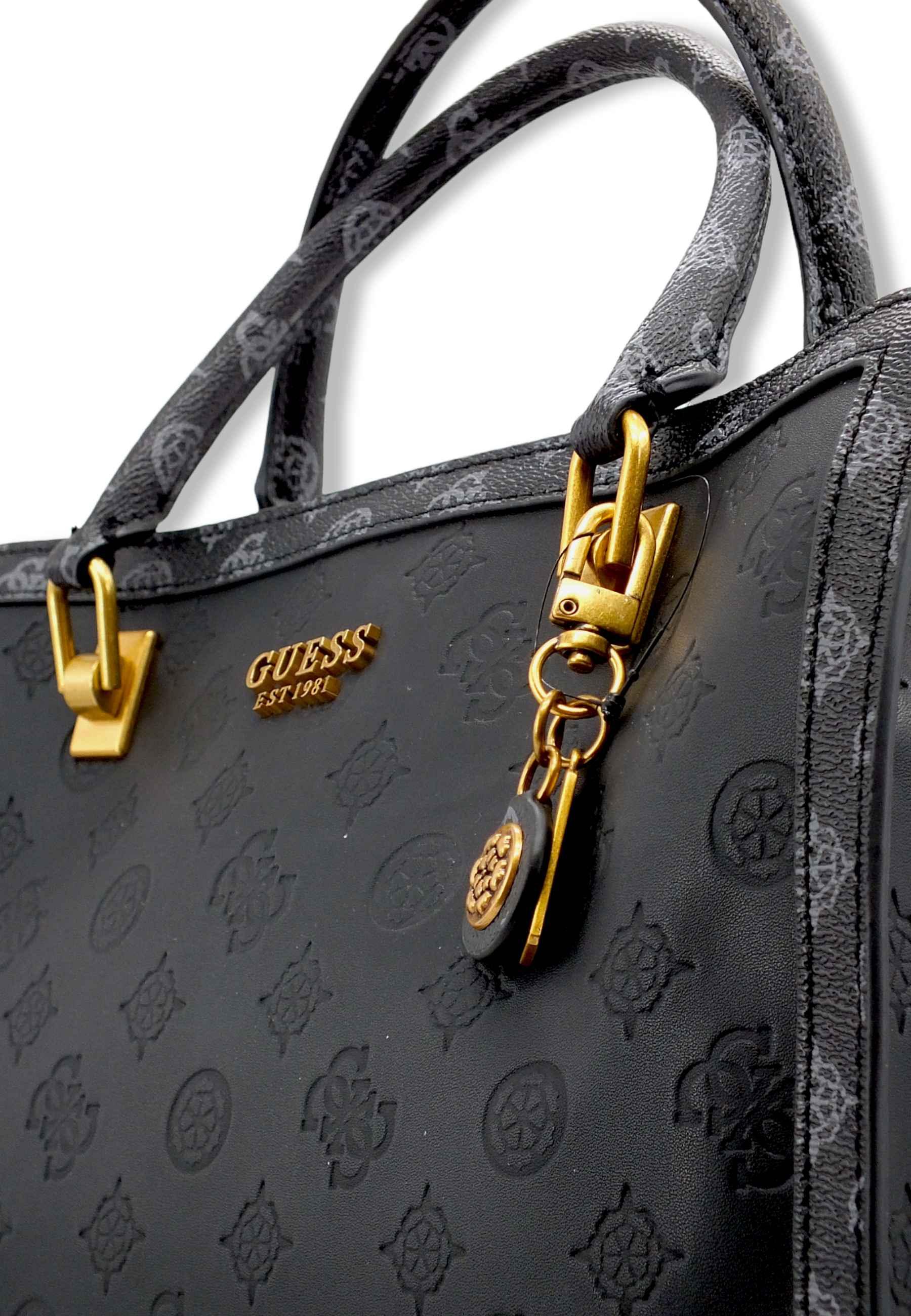 GUESS Abey Tote Borsa Tracolla Donna Black Logo Multi PB855823 - Sandrini Calzature e Abbigliamento