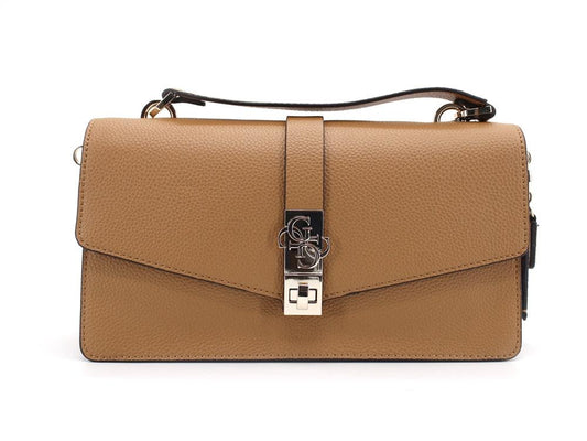GUESS Albury Flap Borsa Pelle Caramel VG813121 - Sandrini Calzature e Abbigliamento