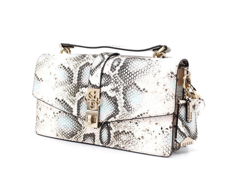 GUESS Albury Flap Borsa Pitonata Coral Python KS813121 - Sandrini Calzature e Abbigliamento