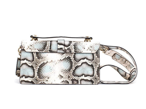 GUESS Albury Flap Borsa Pitonata Coral Python KS813121 - Sandrini Calzature e Abbigliamento