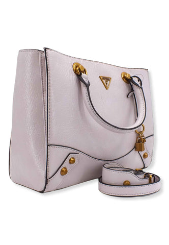 GUESS Amantea Borsa Satchel Donna Bianco Stone XB865006 - Sandrini Calzature e Abbigliamento