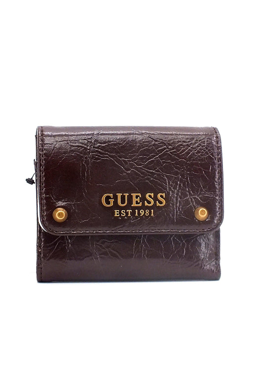 GUESS Amantea Portafoglio Small Donna Marrone Chocolate XB865044 - Sandrini Calzature e Abbigliamento