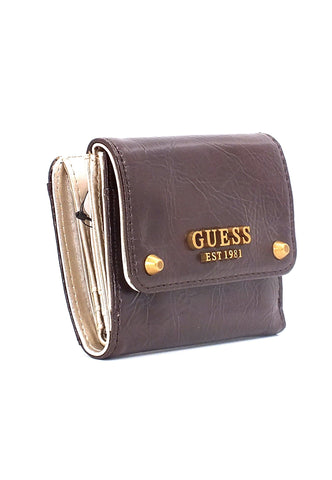 GUESS Amantea Portafoglio Small Donna Marrone Chocolate XB865044 - Sandrini Calzature e Abbigliamento