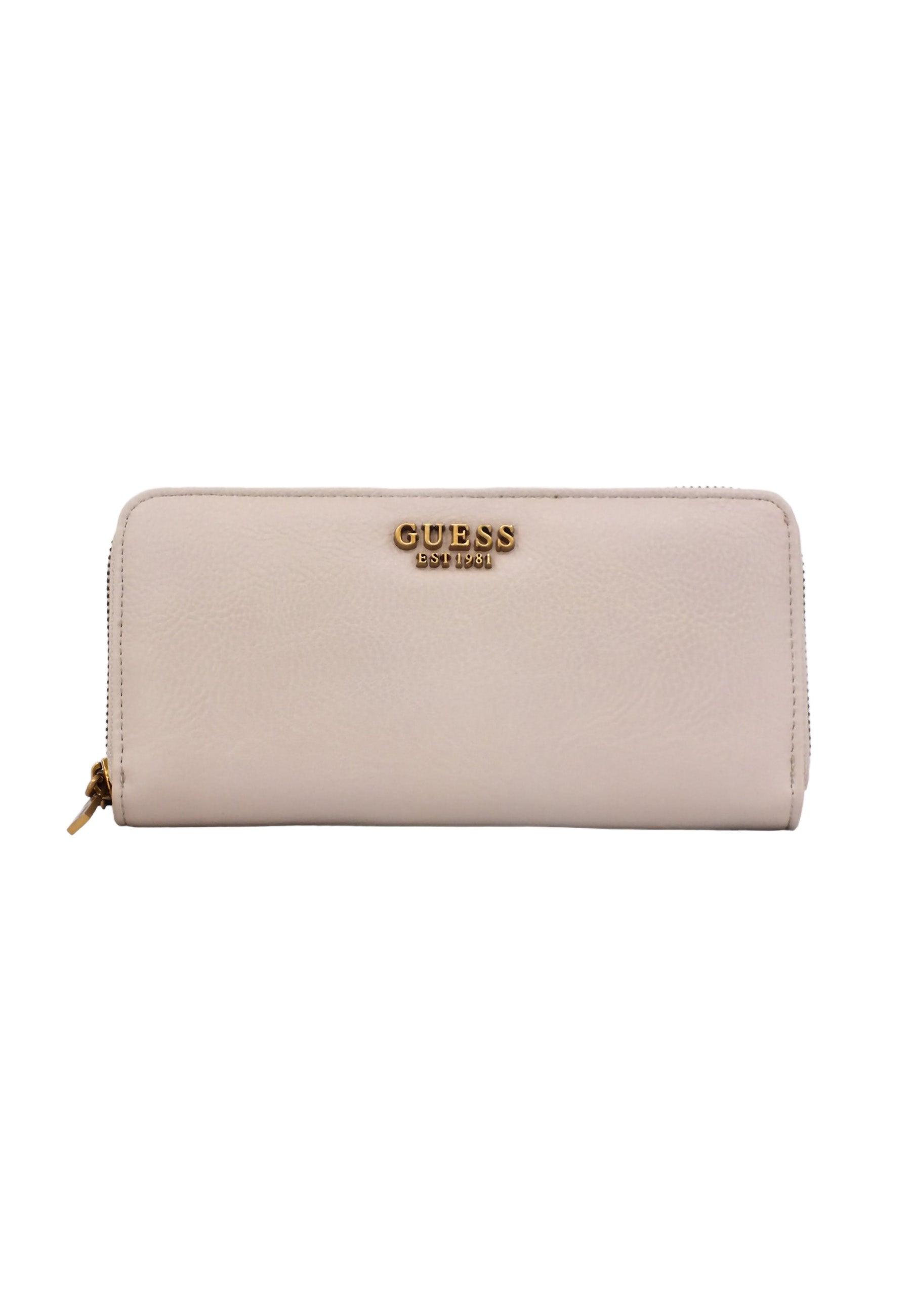 GUESS Arja SLG Portafoglio Donna Stone Beige VB897746 - Sandrini Calzature e Abbigliamento