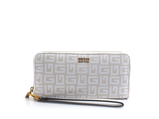 GUESS Atene Slg Portafoglio Zip Aorund White XA841946 - Sandrini Calzature e Abbigliamento