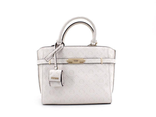 GUESS Bea Satchel Borsa Loghi Stone VS813206 - Sandrini Calzature e Abbigliamento