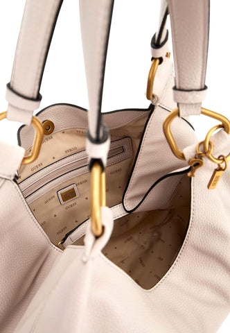 GUESS Becci Borsa Carryall Seashell Bianco VB878225 - Sandrini Calzature e Abbigliamento