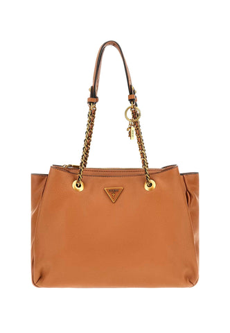 GUESS Becci Borsa Satchel Cognac Marrone VB878209 - Sandrini Calzature e Abbigliamento