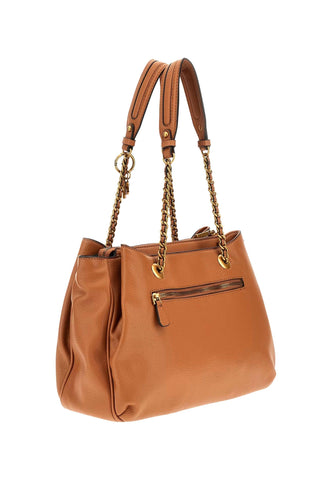 GUESS Becci Borsa Satchel Cognac Marrone VB878209 - Sandrini Calzature e Abbigliamento