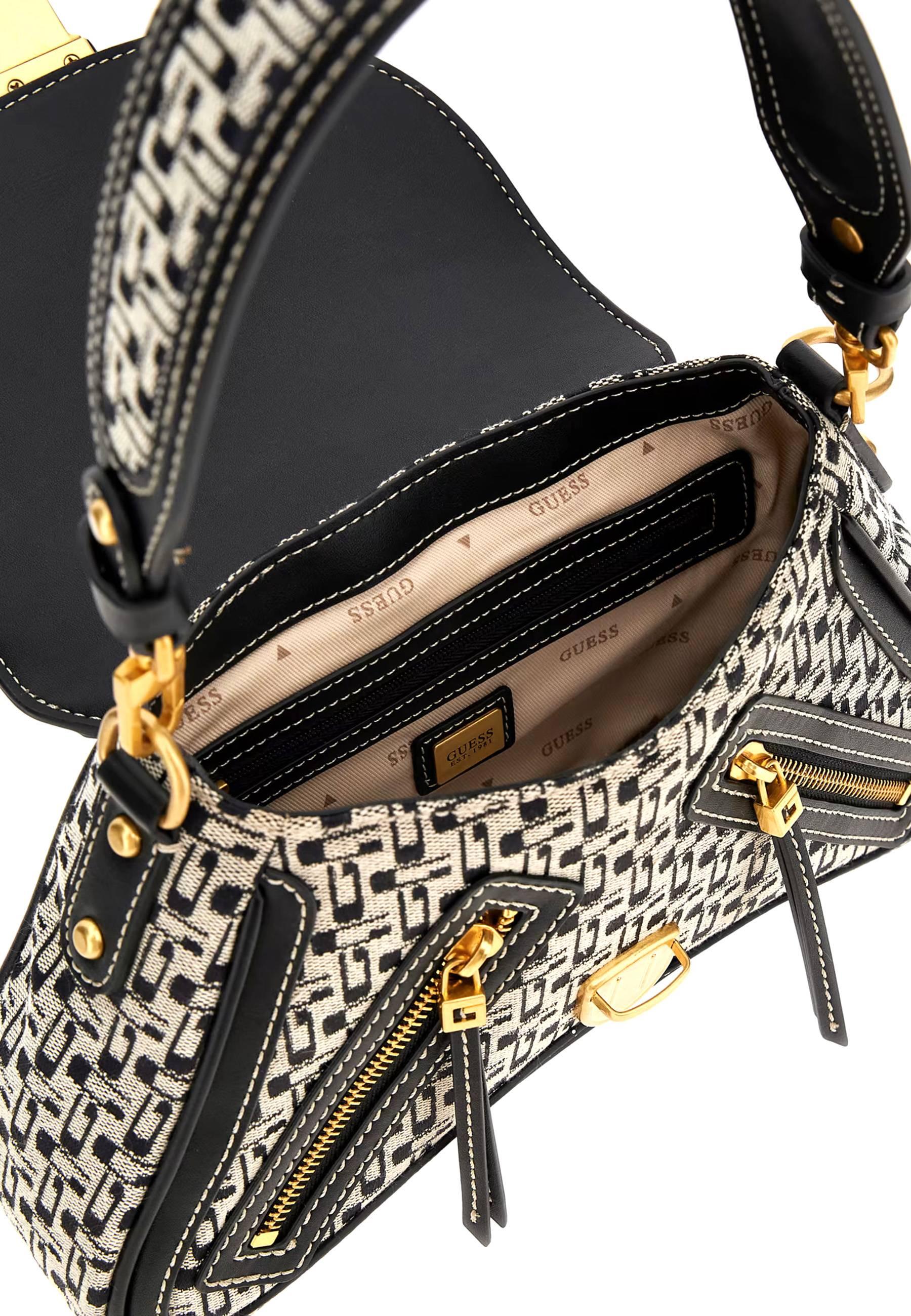GUESS Belle Vintage Borsa Black Logo JA896619 - Sandrini Calzature e Abbigliamento