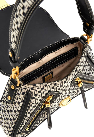 GUESS Belle Vintage Borsa Black Logo JA896619 - Sandrini Calzature e Abbigliamento