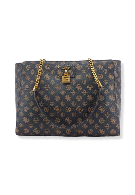 GUESS Borsa Centre Stage Marrone Mocha Logo PB850423 - Sandrini Calzature e Abbigliamento